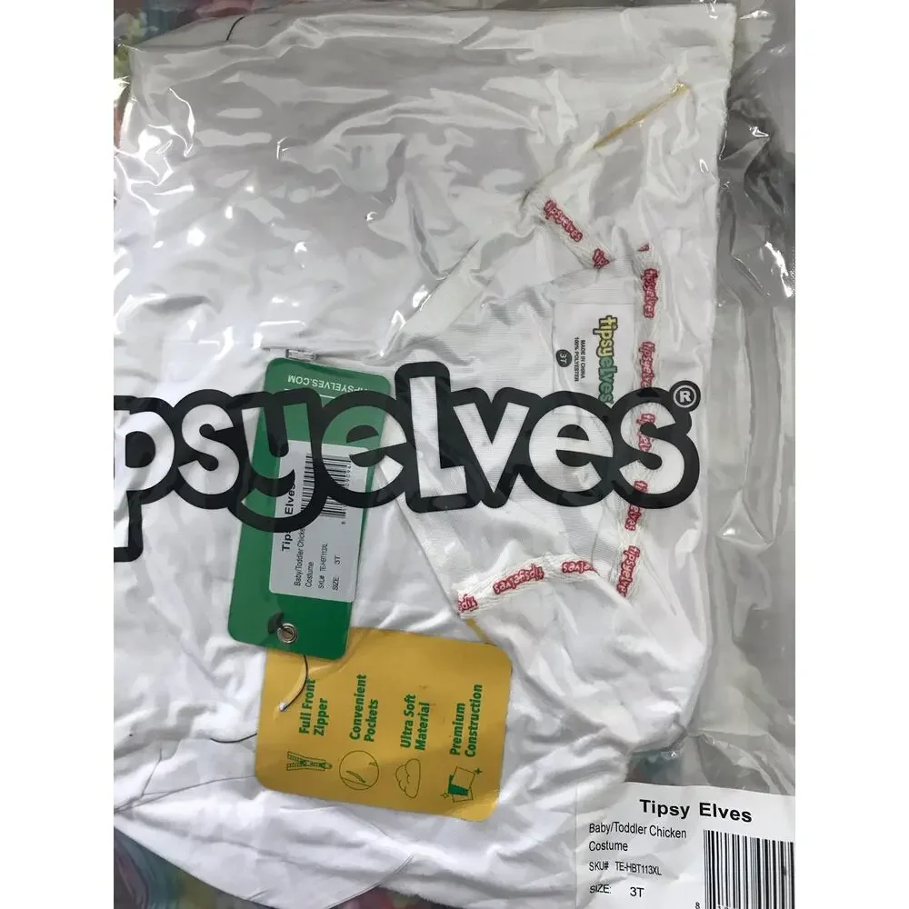 Tipsy Elves Toddler Chicken Costume Size 3T
